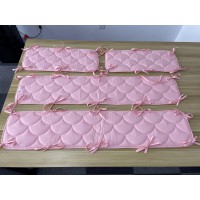 兒童素色絎縫床圍襯床保護(hù)套