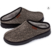 男款彈力麂皮絨長幫拖